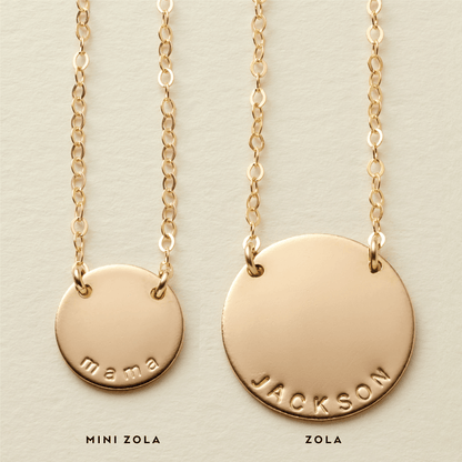 Mini Zola Disc Necklace