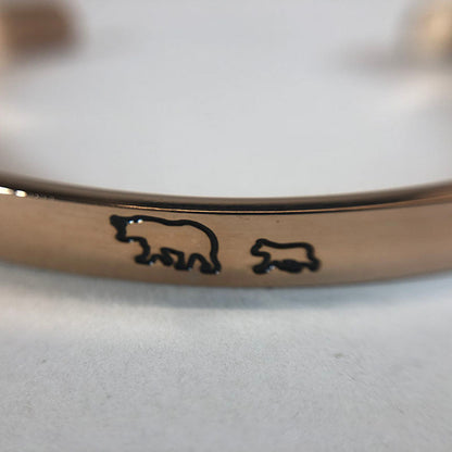 Engraved Mama Bear Cuff Bracelet