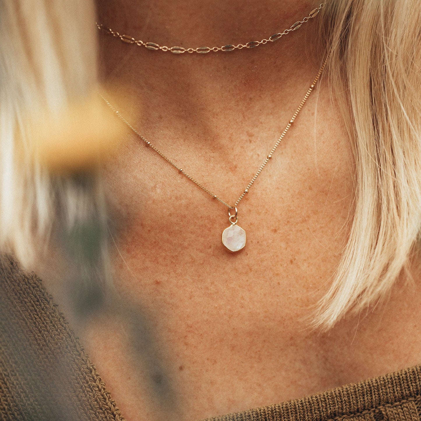 Moonstone Gemstone Necklace