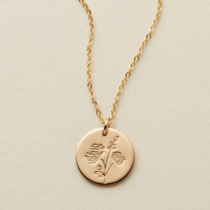 November Flower Necklace