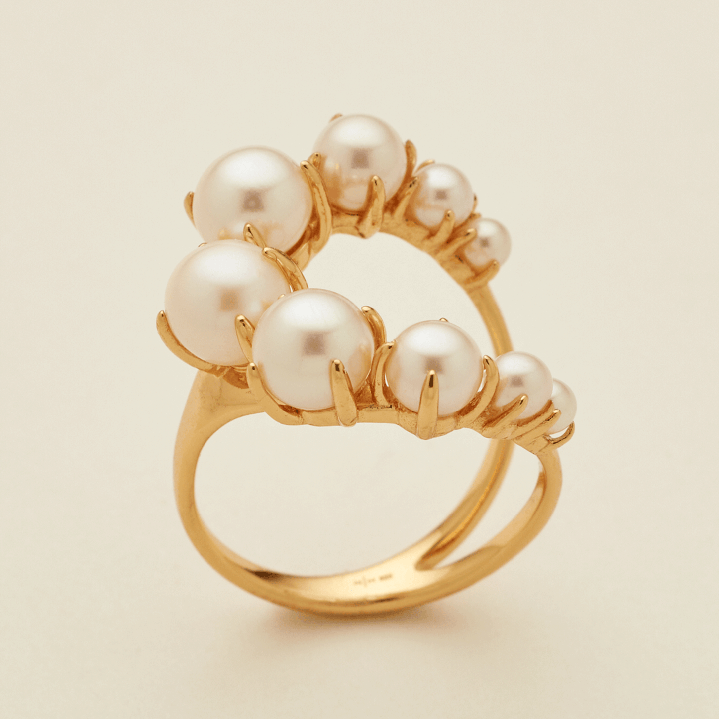 Customized Pearl Cocktail Ring