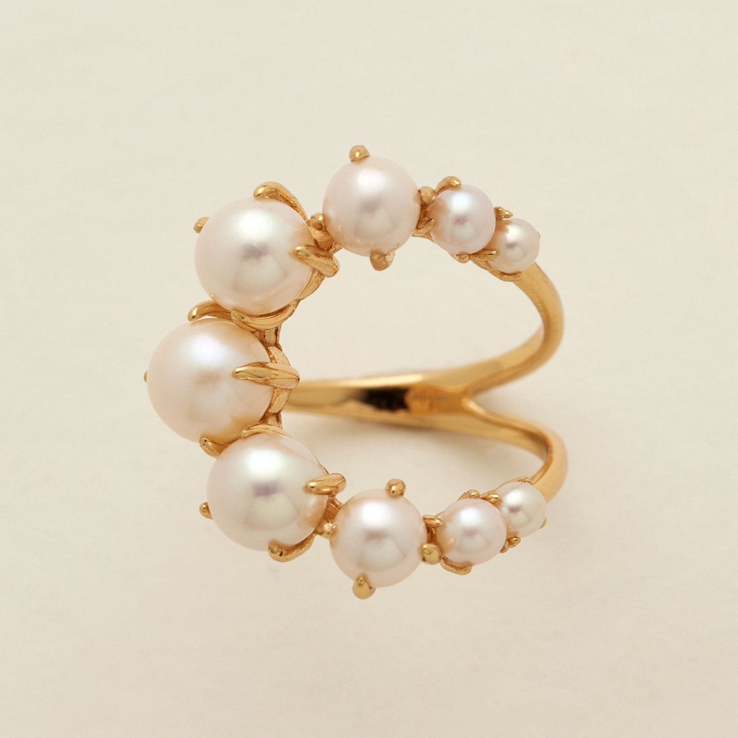 Customized Pearl Cocktail Ring