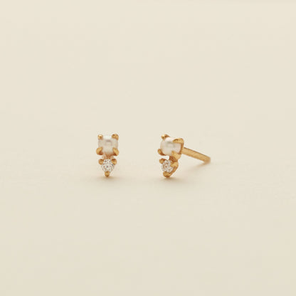 Small Pearl Stud Earrings