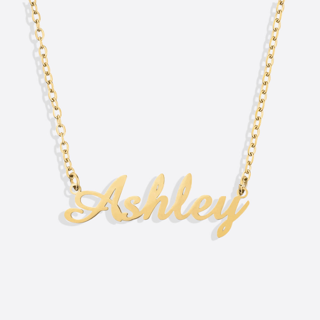 Personalized Quill Name Necklace