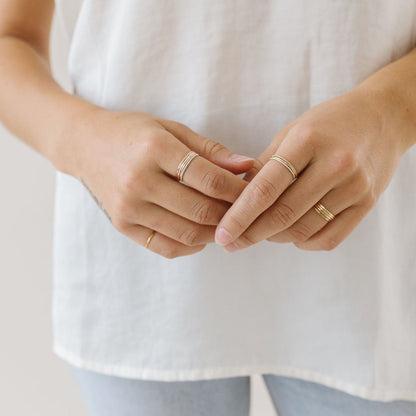 Personalized Round Stacking Ring