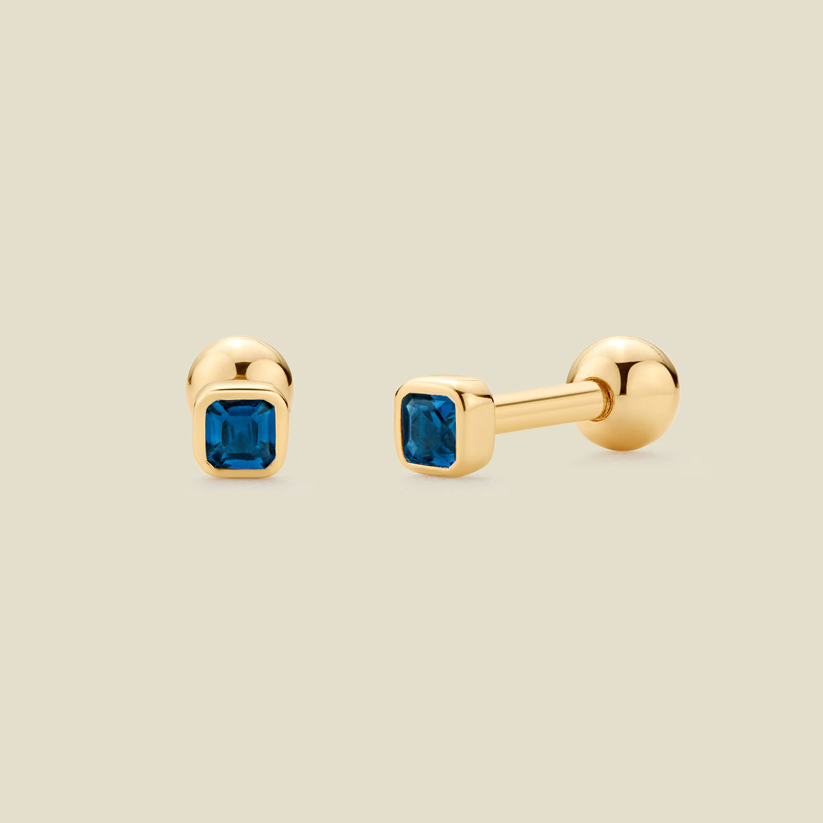 September Birthstone Stud Earrings