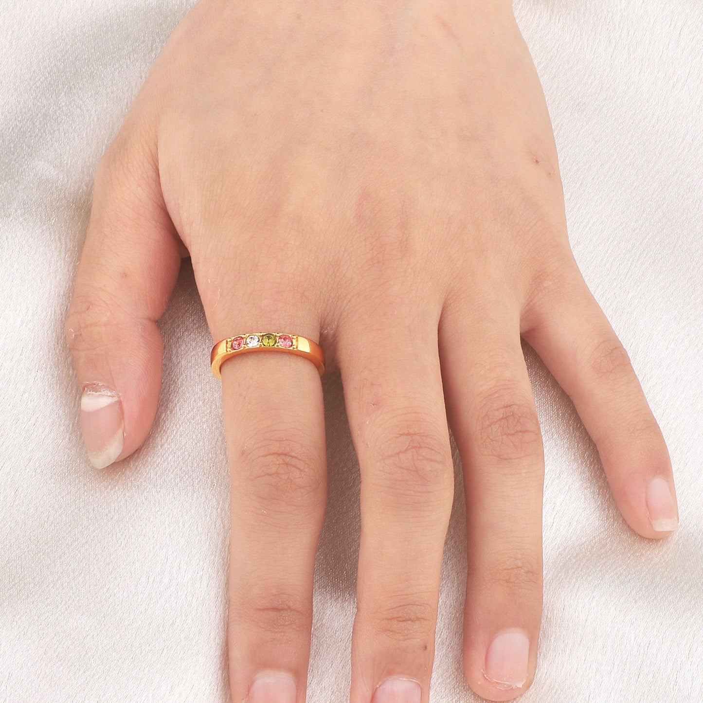 Personalized Stackable Birthstone Ring